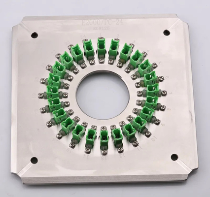 E2000PC24 Port Yüksük Optik Fiber Parlatma Jig Sertleştirme Paslanmaz Çelik S136