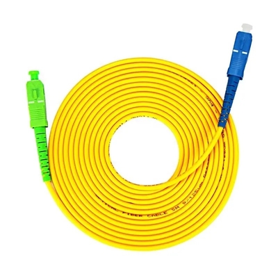 İç Mekan İçin SC LC 0.9 2.0 3.0mm Fiber Optik Yama Kablosu Tekli Mod 、