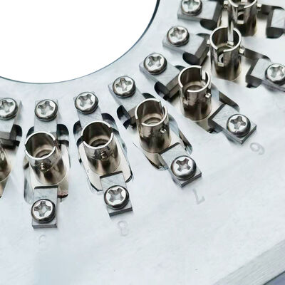 ST Yüksek verimlilik ve ekleme kaybı ≤0.20dB için sertleştirilmiş paslanmaz çelik S136 ile fiber optik 24/32 bağlantı cilalama tesisi