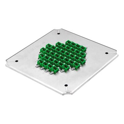 36 pozisyon APC için sertleştirilmiş paslanmaz çelik S2316 ile fiber optik cilalama jig Geri dönüş kaybı ≥60dB