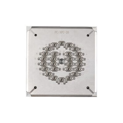 26 Port FC APC S136 sertleştirilmiş paslanmaz çelik ve bağımsız sıkıştırma ile optik fiber cilalama tesisi