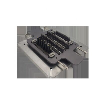 Yüksek kaliteli cilalanmış uç yüzleri için hızlı montaj/montajı olan sertleştirilmiş paslanmaz çelik fiber optik cilalama jig