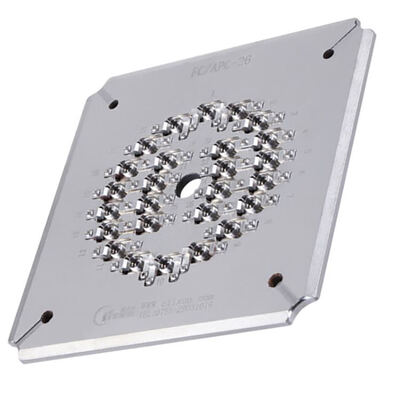 26 Port FC APC Fiber Optic Polishing Fixture with Hardened Stainless Steel S136 anti pas ve dayanıklı performans için