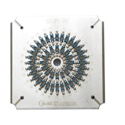 Yüksek Güçlü Paslanmaz Çelik S136 ve Ekleme Kaybı ≤0.20dB ile 48 Port LC PC Fiber Optic Polishing Fixture