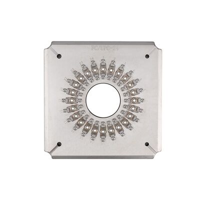 FTTH kullanımı için 24 portlu fiber optik cilalama jig, 2.5 mm ferrule tutucu ve paslanmaz çelik S136 yapısı