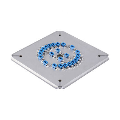 Yüksek verimlilikli fiber optik cilalama için S2316 paslanmaz çelik ile 24 çekirdek LC-APC cilalama tesisi