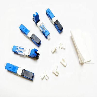FTTH Plastik Optik lif Konnektörler, 2 * 3mm Hızlı Bağlantı lif Optik Konnektörler