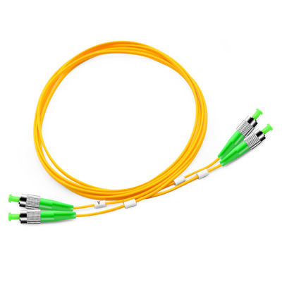 SM 9/125 Zipcord Simplex lif Optik Yama Kablosu FC APC FTTH FTTB FTTX Ağı için