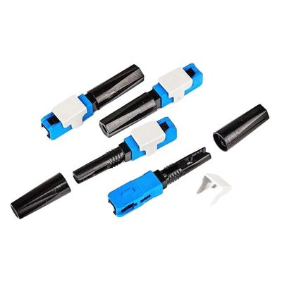 50mm Hızlı Bağlantı lif Konnektörler, FTTH Drop Bow Kablo için Sc Apc Hızlı Konnektör