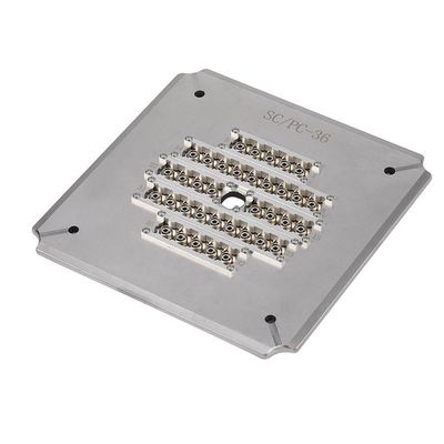 Yüksek yoğunluklu Fiber Optic Polishing Jig, 36 Port FC APC Bağlantı Polishing Holder