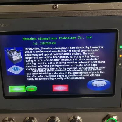 Dokunmatik Ekranlı programlanabilir 60w fiber optik konektör makinesi